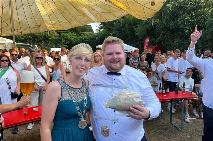 Alexander Brokamp und Julia Wedding sind derzeit noch Borkens Kaiserpaar