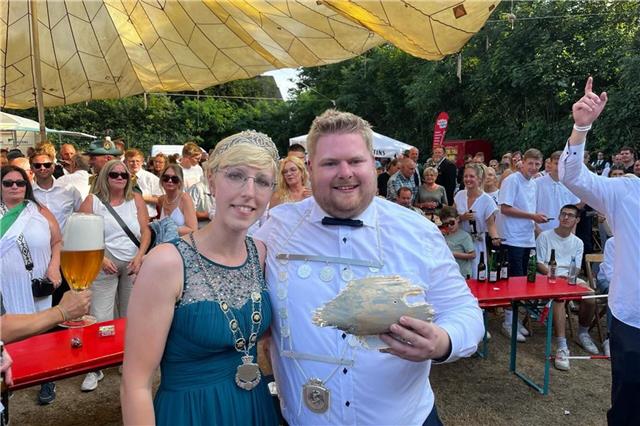 Alexander Brokamp und Julia Wedding sind derzeit noch Borkens Kaiserpaar