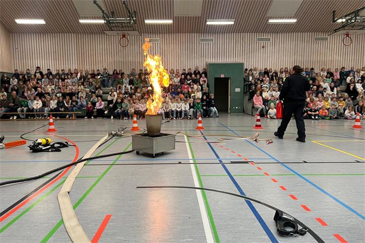 An der Andreas-Schule ging es eine Woche lang um das Thema Feuerwehr und Brandschutz.