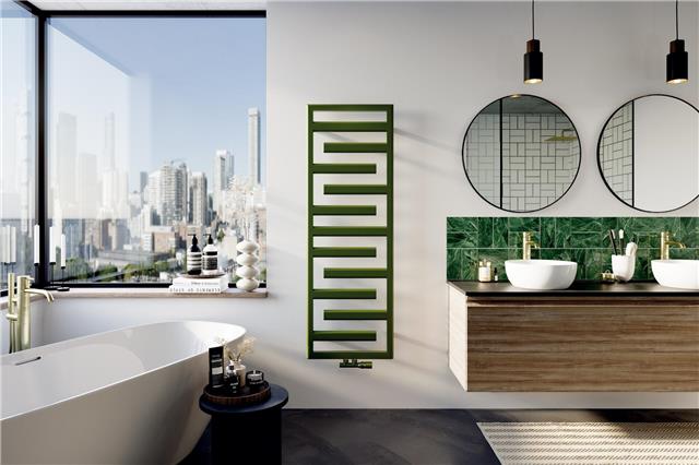 Auch Thermostate, Ventilsets und Anschlussarmaturen lassen sich an die Farbe der Design-Heizkörper anpassen. Foto: HLC/Zehnder