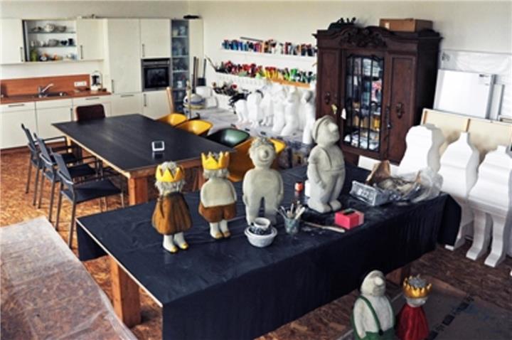 Beispiele für kreatives Gestalten aus dem Atelier von Elke Klöpper. 