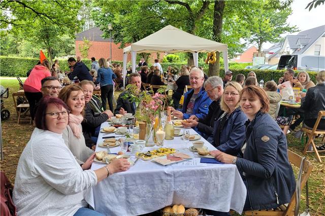 Gemeinsames Frühstück in Erle
