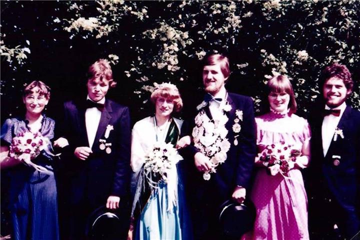 Daa Kaiserpaar 1981: Konrad Thewes und Maria Deelmann.