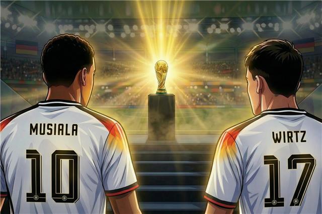 Das Deutsche Fußballmuseum in Dortmund zeigt Musiala & Wirtz in einer neuen Sonderschau. Grafik: k-werk