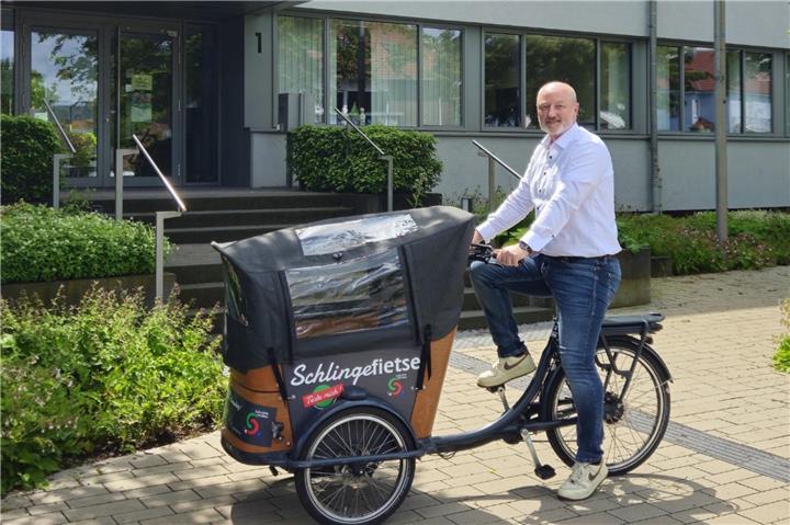 Das E-Lastenrad der Gemeinde Südlohn.