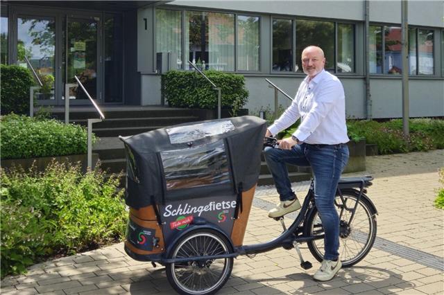 Das E-Lastenrad der Gemeinde Südlohn.