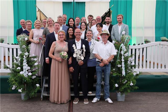 Das amtierende Königspaar Guido Könning und Monika Scheidner.