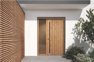 Die Haustüren-Kollektion vereint modernes Design, hochwertige Materialien und intelligente Technik. Foto: HLC/UNILUX