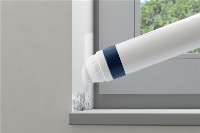 Die neue Schimmel Stopp Renovierfarbe eignet sich für die Ausbesserung von ca. 5 qm großen Flächen.Foto: HLC/Mellerud