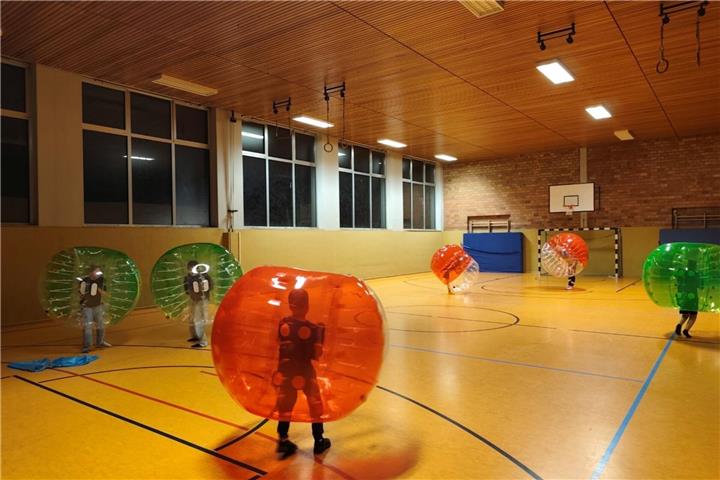 Ein Kleinprojekt aus dem vergangenen Jahr: Bubble Ball in Reken. © Dehling/Gemeinde Reken