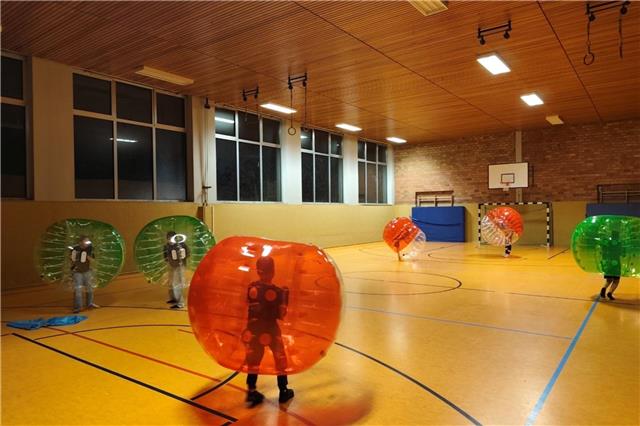 Ein Kleinprojekt aus dem vergangenen Jahr: Bubble Ball in Reken. © Dehling/Gemeinde Reken
