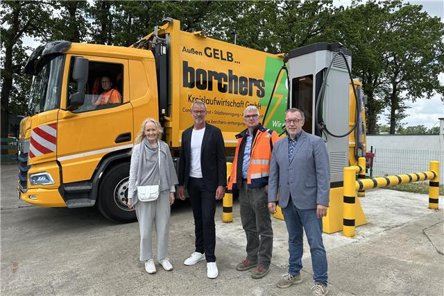 Elektrisch unterwegs für eine saubere Stadt. Foto: Stadt Borken