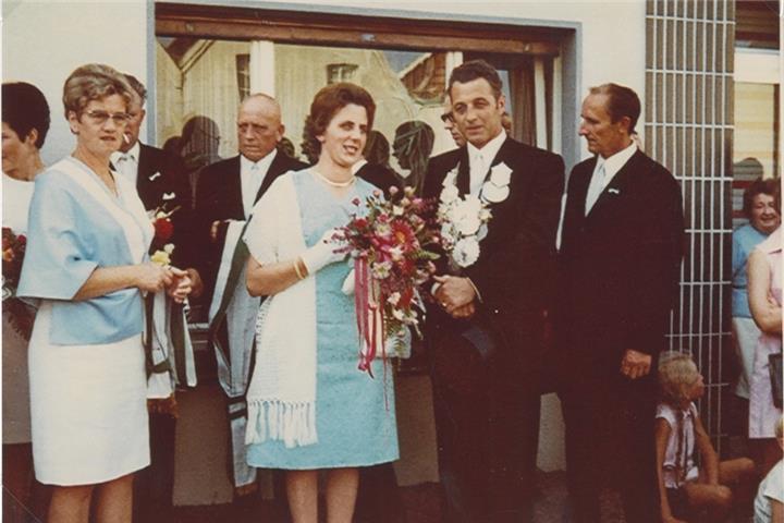 Ernst Emmerich und Gertrud Sanetznik saßen vor 50 Jahren auf dem Thron der Bürgerschützen.