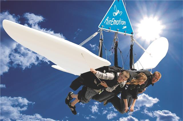 Fliegen wie ein Vogel steht bei der Firma Vormetec auf dem Programm. Foto: AirEmotion