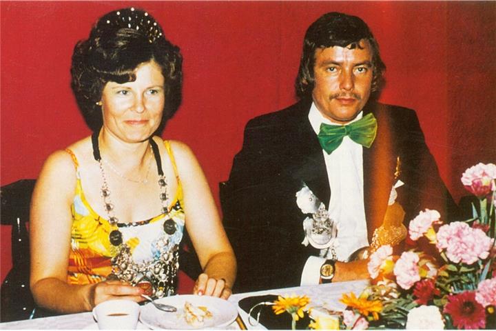 Goldenes Thronjubiläum: Rainer Münzer und Josefa Schellerhoff regierten 1974 in Borken.