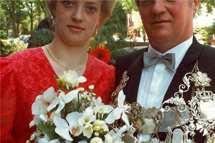 Günter Pierick und Rita Heidermann waren vor 40 jahren das Königspaar.