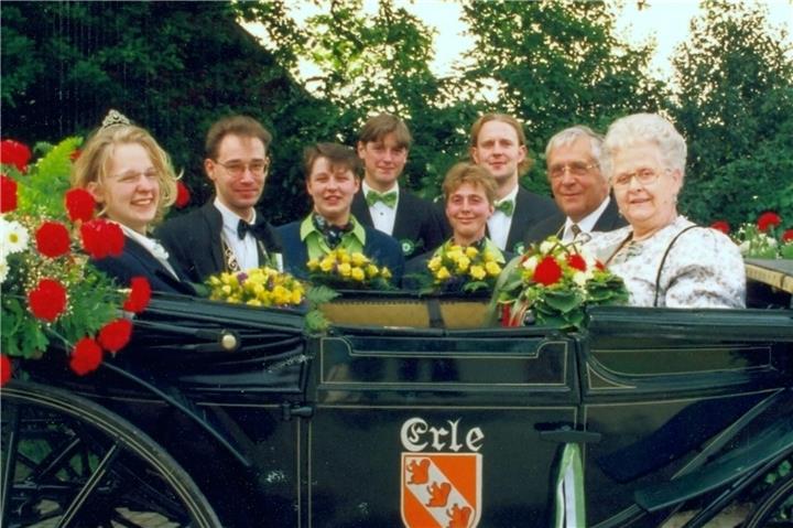 Gute Laune in der Königskutsche: Wolfgang Bone und Heike Sebastian vor 30 Jahren.