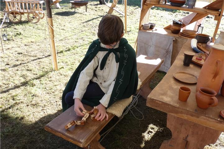 Im Heerlager kann man sich über das Leben im Mittelalter informieren.