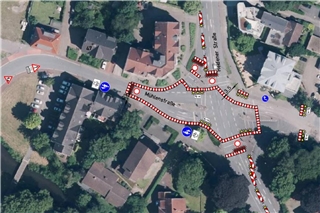 In den nächsten Wochen ist die Heidener Straße in Borken nur einspurig befahrbar.