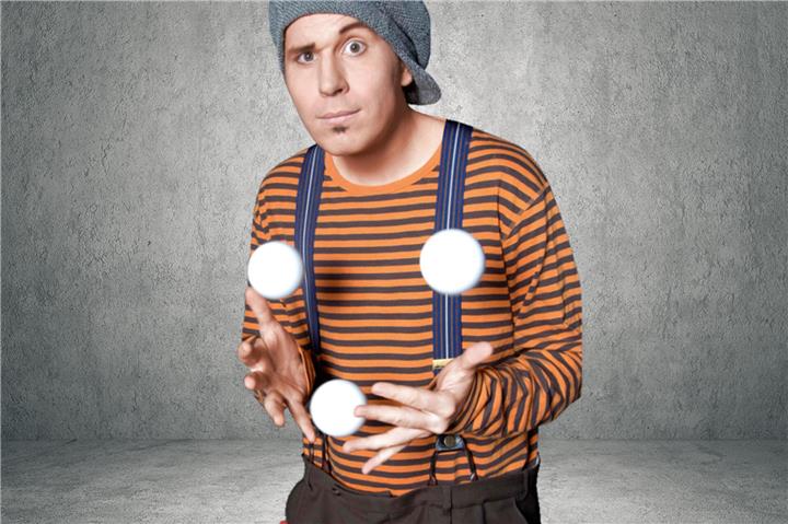 Jonglage und Beatboxen sind die Leidenschaft von Robert Wicke.