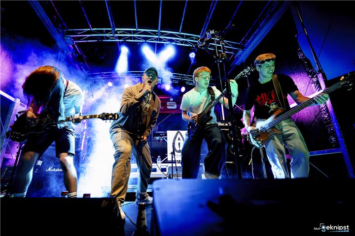 Mit dabei: Die junge Band „Ayron“.