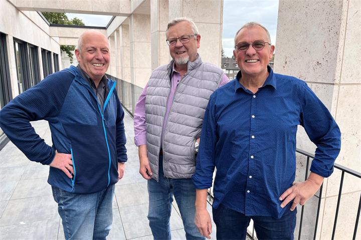 Norbert Ebbert, Hans-Jürgen Kampmann und Franz-Josef Ebbing (v.l.) vertreten die Prostatakrebsgruppe Borken nach außen und raten jedem Mann zur Vorsorge.