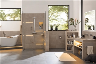 Räume kreativ mit Licht und Keramik gestalten. Foto: HLC/ Schlüter-Systems