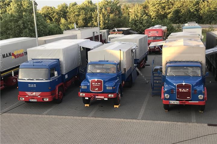 Rollende Zeitzeugen: Diese historischen Lkw sind noch immer unterwegs – und machen Station in Raesfeld.