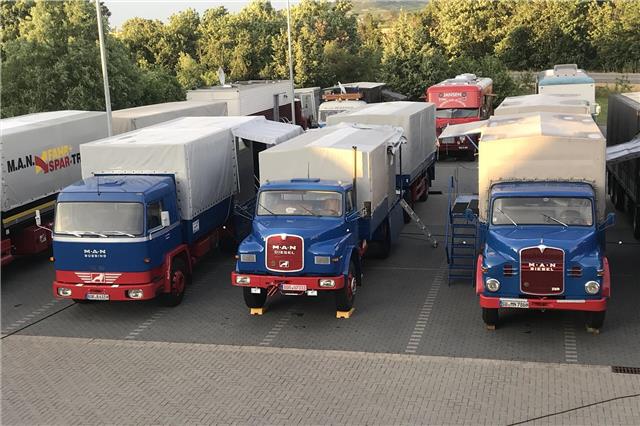 Rollende Zeitzeugen: Diese historischen Lkw sind noch immer unterwegs – und machen Station in Raesfeld.