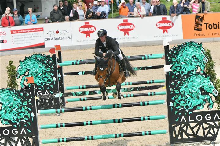 Sieger 2024: Marcus Ehning, hier auf Baloubets Rose Dree Böken.