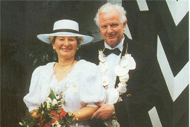 Theo Kohues und Otti Essing holten 1996 die Kaiserwürde nach Borken.