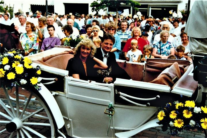 Vor 25 Jahren regierten Harald Emmerich und Ursula Feldkamp die Gemener Schützen.