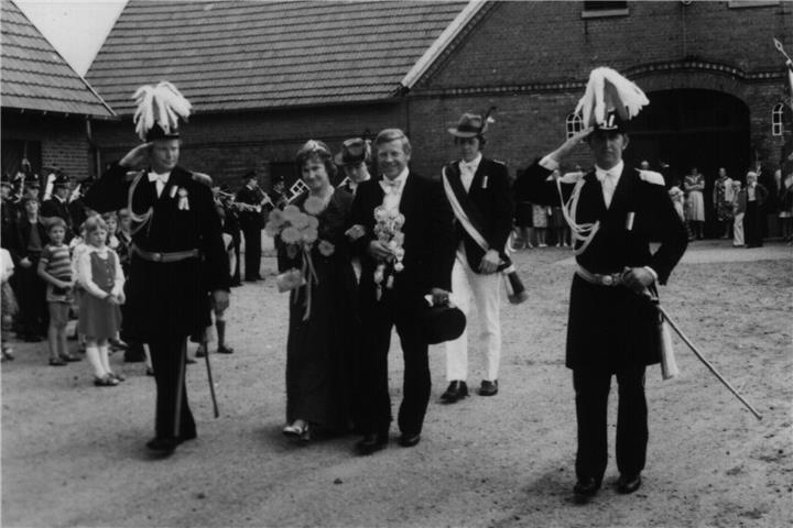 Vor 50 Jahren: Das Königspaar Martha Thesing und Ewald Hemsing.