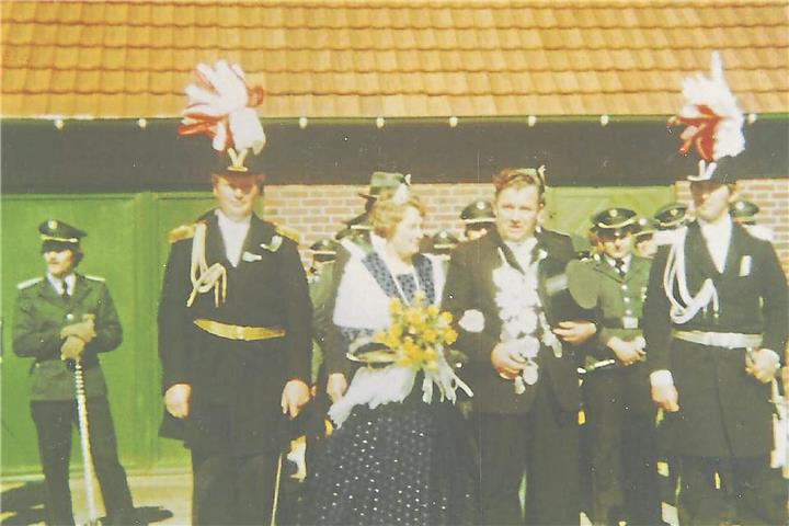 Vor 50 Jahren das Königspaar: Bernhard Busch und Anna Wehling-Wilgenbusch.