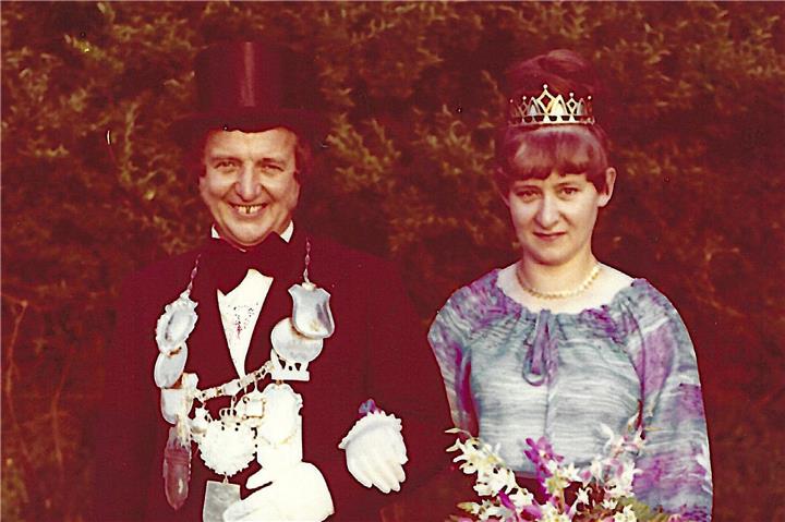 Vor 50 Jahren schoss Josef Sicking den Vogel ab. Seine Königin war Christine Wüller.