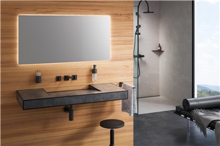 Waschtische individuell gestalten.Foto: HLC/Schlüter-Systems